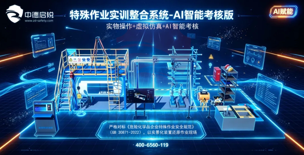 严格对标危化特殊作业安全规范，特殊作业实训整合系统-AI智能考核版全新发布