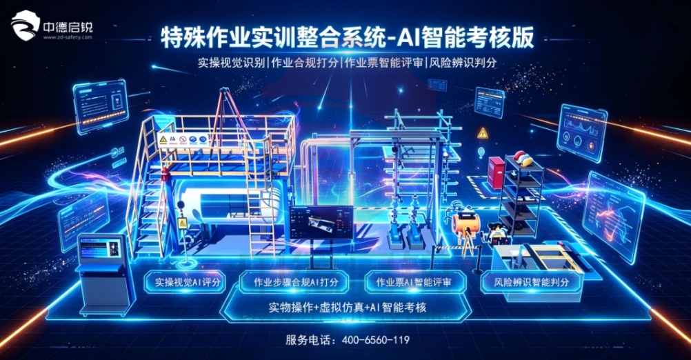 严格对标危化特殊作业安全规范，特殊作业实训整合系统-AI智能考核版全新发布