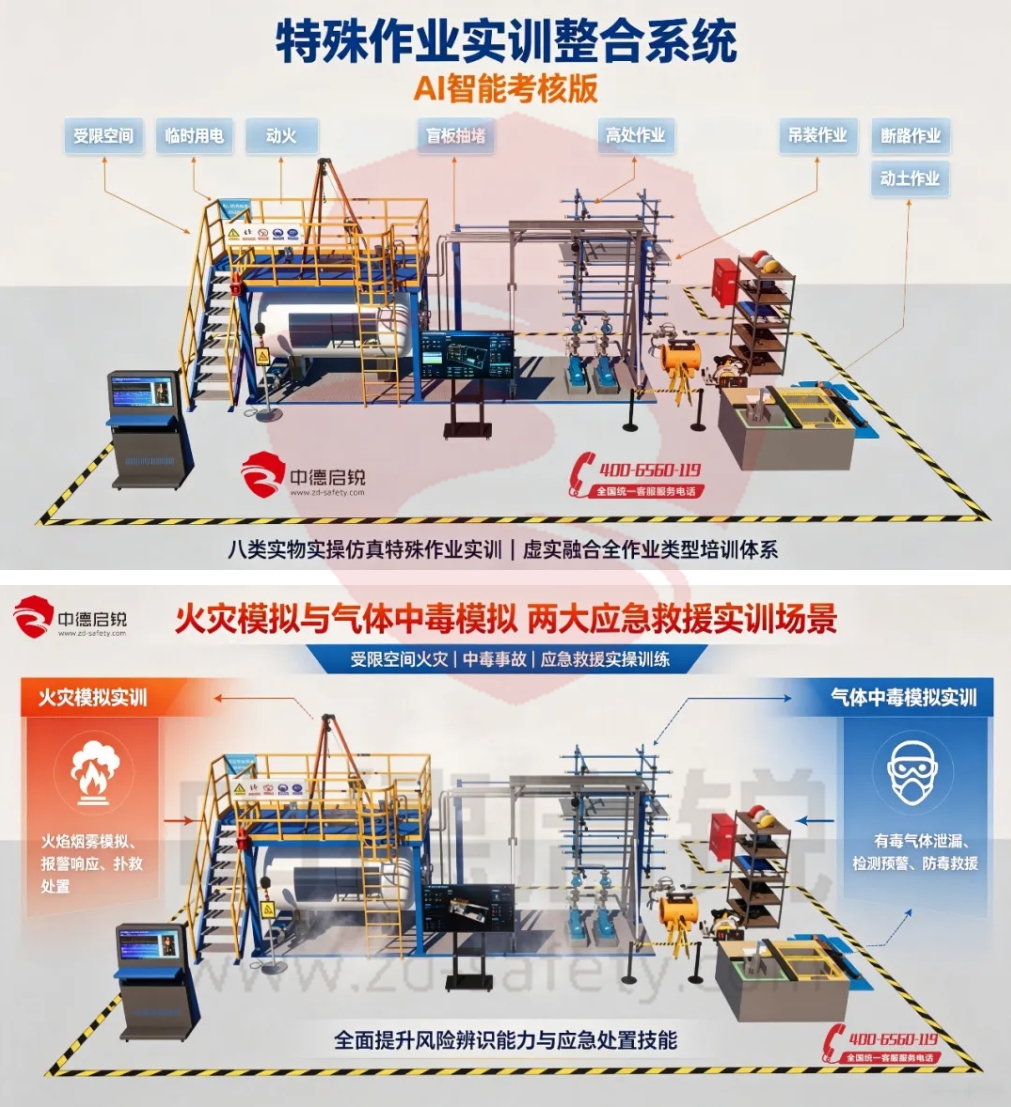 严格对标危化特殊作业安全规范，特殊作业实训整合系统-AI智能考核版全新发布