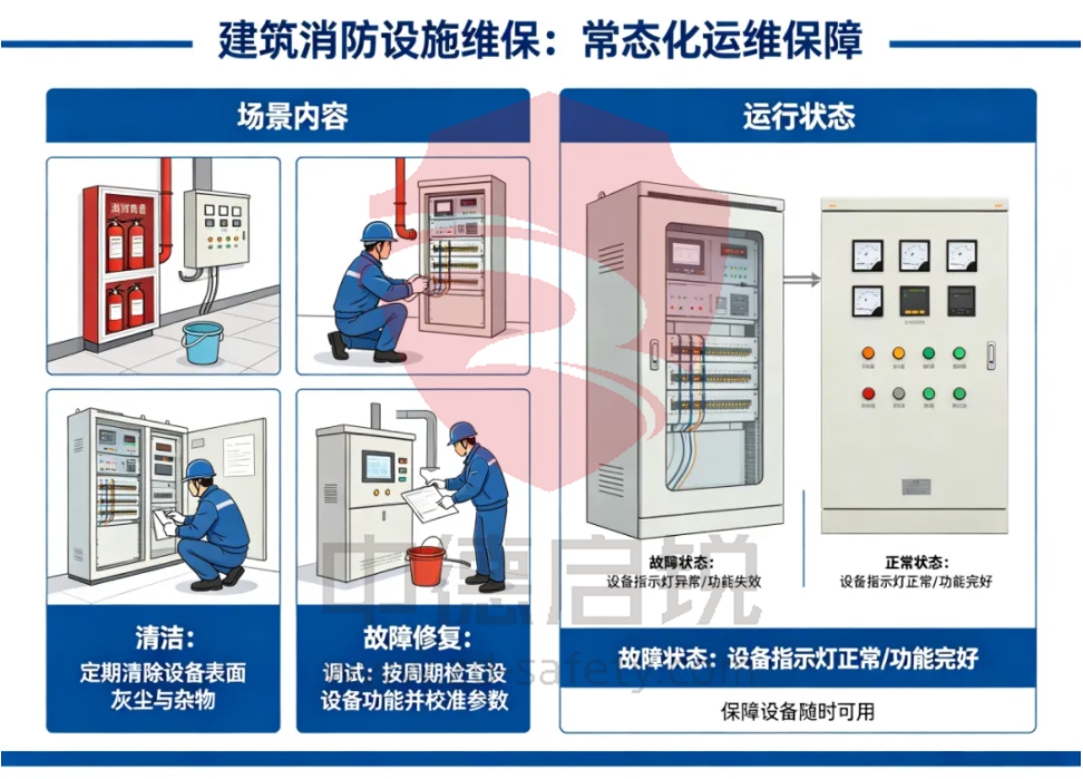 消防安全检测、维保、评估三者有什么区别？分别多久做一次？